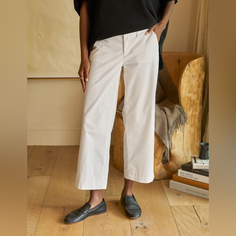 Frank & Eileen WESTPORT The Italian Wide-Leg Chino Size 12